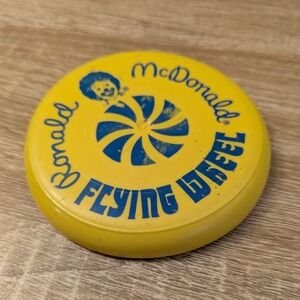 VTG 1987 Ronald McDonald‎ Flying Wheel Mini Frisbee Happy Meal Toy 3.5"